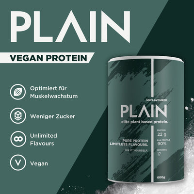 plain veganes proteinpulver eigenschaften